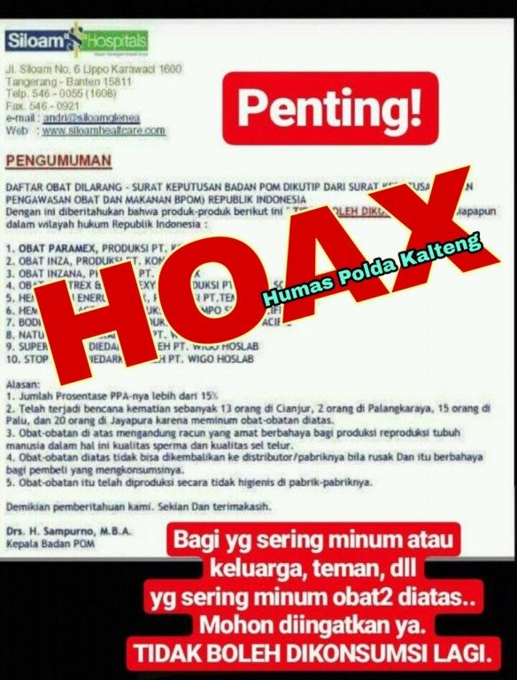 hoax obat